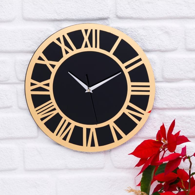 Laser Cut Decorative Roman Wall Clock