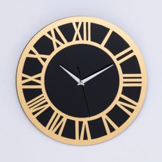 Laser Cut Decorative Roman Wall Clock
