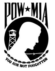 POW MIA Metal Cut Out.dxf