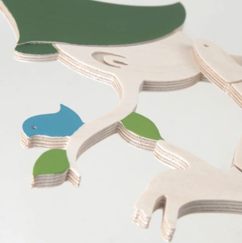 Laser Cut Pinocchio Wooden Wall Clock Modern Creative Wall Art