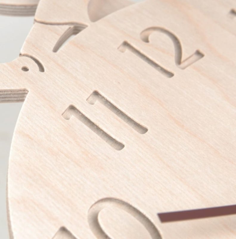 Laser Cut Pinocchio Wooden Wall Clock Modern Creative Wall Art