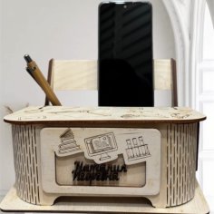 Laser Cut Desk Organizer Teacher Gift