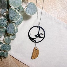 Laser Cut Ya Ali Pendant Necklace, Muslim Islamic Car Pendant