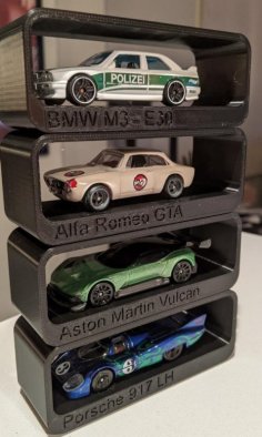 Stackable, Customizable Hot Wheels Display 3D Printer Model