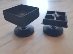 Height Adjustable Feet For IKEA LACK Table 3D Printer Model