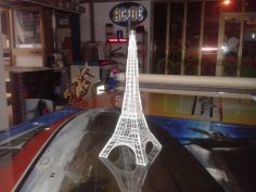 Laser Cut Eiffel Tower Paper Model SVG File