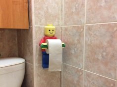 Lego Man Toilet Paper Holder 3D Printer Model