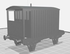 OO Midland Brakevan 3D Printer Model