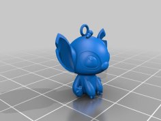 Stitch Keychain 3D Printer Model