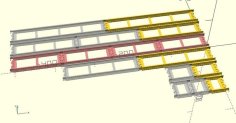 Lego City Train Track Compatible Straight OpenSCAD Smuk Version 3D Printer Model