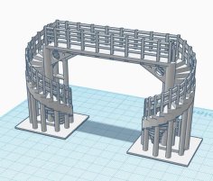 SPIRAL BRIDGE 3D Printer Model