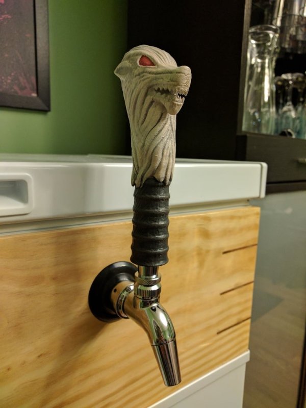 Longclaw Beer Tap Handle 3D Printer Model Download Free STL File 3axis.co