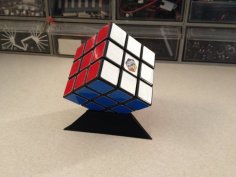 Rubik’s Cube Puzzle Stand 3D Printer Model