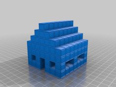 Minecraft House 3D Printer Model