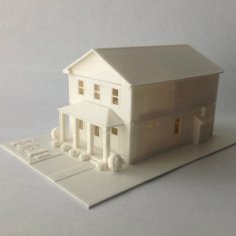 Two-Story Spec House 3D Printer Model