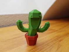 Smiling Cactus 3D Printer Model