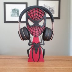 Spiderman Headphones Stand 3D Printer Model