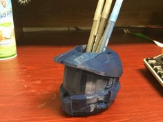 MK VI Helmet Pen Cup With USB Slot 3D Printer Model