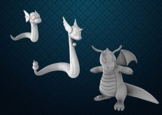 Dratini / Dragonair / Dragonite (Pokemon 35mm True Scale) 3D Printer Model