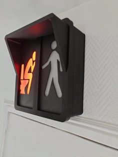 Panneau Signalisation WC (pedestrian-crossing Light) 3D Printer Model