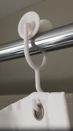 Shower Curtain Hooks 3D Printer Model