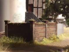 1/10 Scale Brick Wall On The Edge Of The Train Station 3D Printer Model