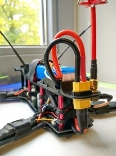 ZMR250 Battery, XT60 & Antenna Holder 3D Printer Model