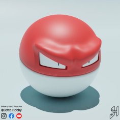 Voltorb (1/10 Scale Pokemon) 3D Printer Model