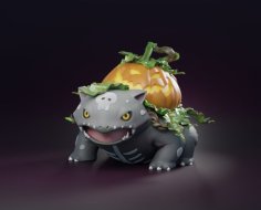 VENUSAUR – FREE 3D PRINTABLE HALLOWEEN POKEMON 3D Printer Model