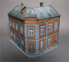 Town House 6 – Corner House 3D Printer Model