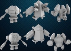 Regirock / Registeel / Regice (Pokemon 35mm True Scale) 3D Printer Model