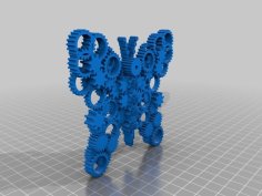 Cog Fly MECHANICAL BUTTERFLY 3D Printer Model