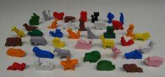 Animal Meeples [Laser Cut + 3D] 3D Printer Model