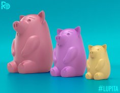 #LUPITA PIGGY BANK CHALLENGE 3D Printer Model