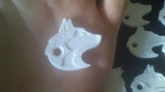 Wolf Keychain 3D Printer Model