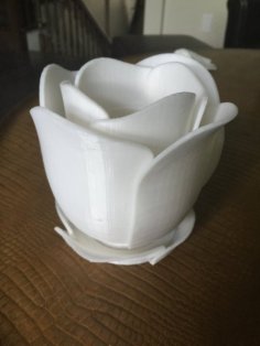 Rose Flower Pot 3D Printer Model