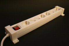 IKEA Koppla Power Strip Mounting Brackets 3D Printer Model