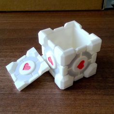 Weighted Companion Cube Box 3D Printer Model