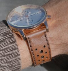 Laser Cut Rallye Style Watch Band