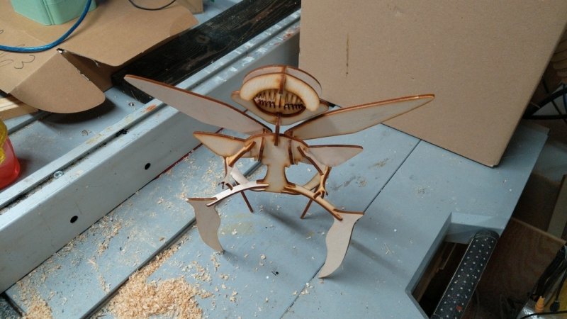 Laser Cut Tooth Fairy from Hellboy 2