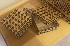 Laser Cut Rattan Box