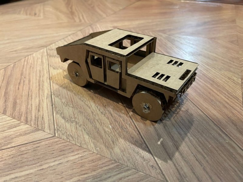 Laser Cut Tinkercad Hummer