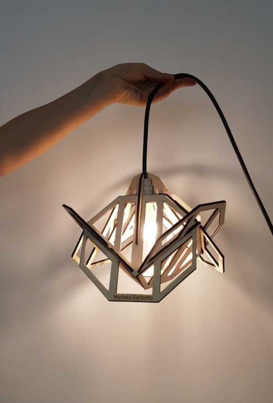 Laser Cut Geometric Lamp