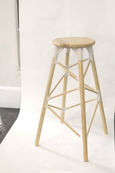 ENZO Dowel Counter Stool 3D Printer Model