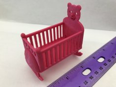 Dollhouse Rocking Cradle/Crib 3D Printer Model