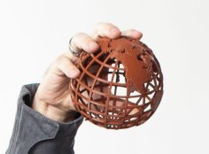 Gridded Globe 3D Printer Model