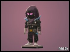 Fortnite Raven Mini Figure 3D Printer Model