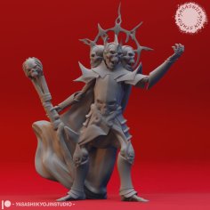 Skull Lord – Tabletop Miniature 3D Printer Model