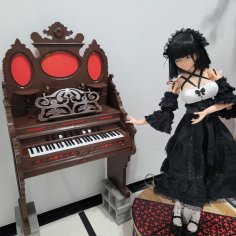 1/3 Scale Reed Organ For BJD Dolls 3D Printer Model