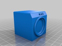 Washing Machine For Doll House 3D Printer Model